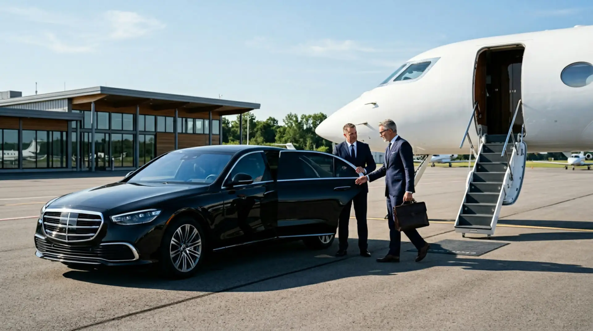 VTC seminaire Strasbourg Mercedes Classe S et jet prive transfert dirigeants